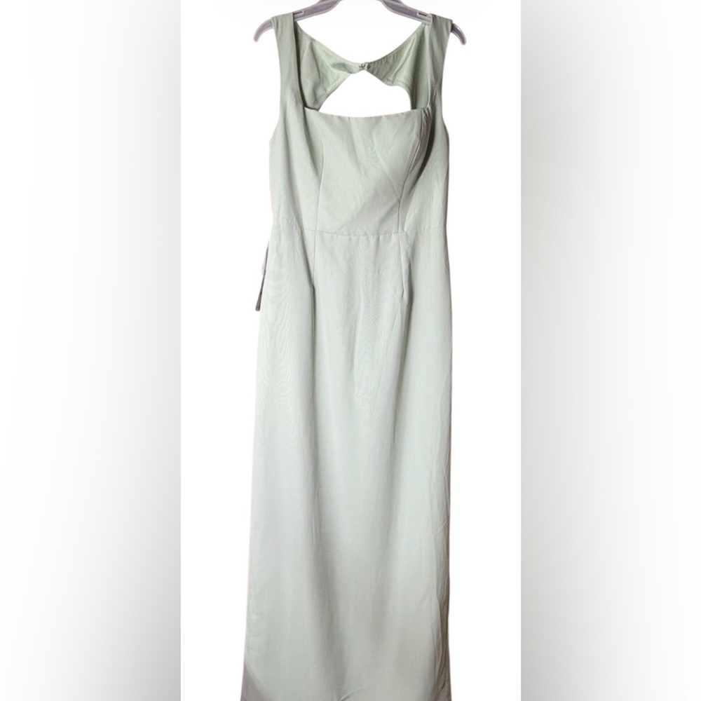 Azazie Flori  Dusty Sage Dress Size A10 NEW - Picture 6 of 12